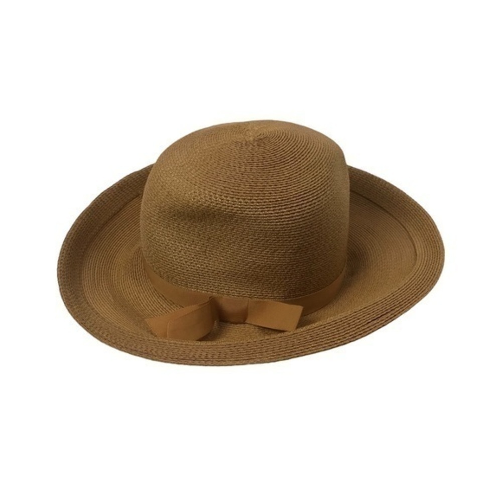 Vintage 70s ruth gallin millinery straw Sun hat - Picture 1 of 8